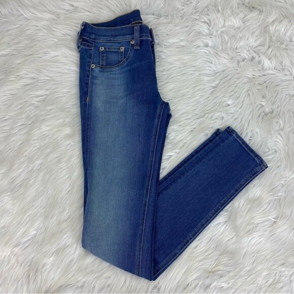 Rag & Bone Women's Redmond‎ Blue Mid-Rise Skinny Designer Denim Jeans W26-27/L30 - Picture 3 of 11